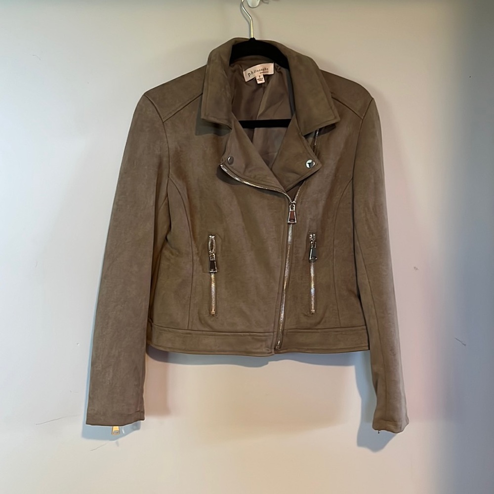 Suede Moto Jacket